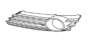 Zaślepka, kratka halogenu lewego ASTRA H do 2007 (dla świateł)